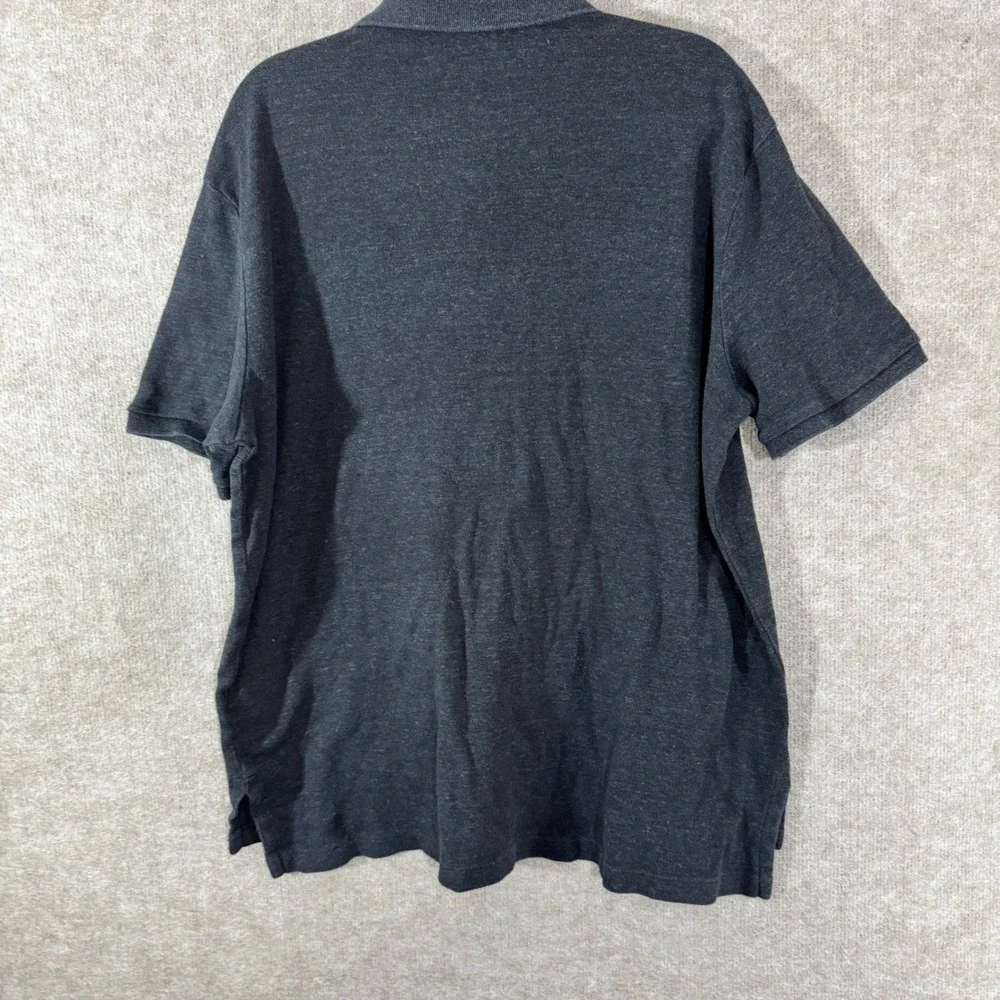 Polo Ralph Lauren Polo Shirt Mens XL Charcoal Grey Cotton Short Sleeve Prep